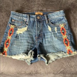 High Waisted Jean Shorts - size 5
